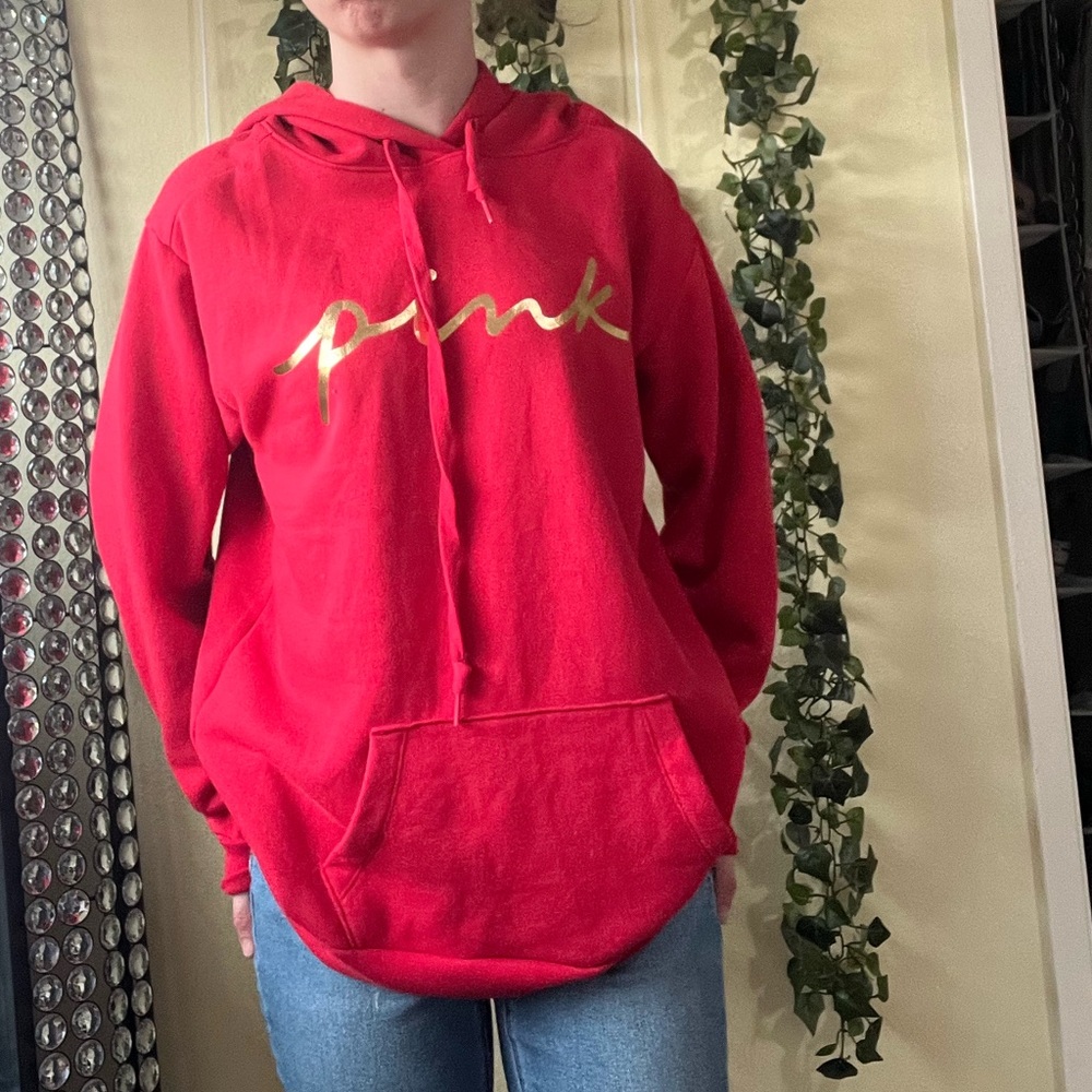 Small PINK pullover sweatshirt